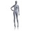 Econoco UBF-3 Female Mannequin - Oval Head, Right Hand on Hip, Legs Slightly Bent, Natural Foundry Finish, Price/Each
