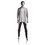 Econoco UBM-1 Male Mannequin - Oval Head, Arms at Side, Legs Slightly Bent, Natural Foundry Finish, Price/Each
