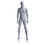 Econoco UBM-1 Male Mannequin - Oval Head, Arms at Side, Legs Slightly Bent, Natural Foundry Finish, Price/Each