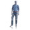 Econoco UBM-2 Male Mannequin - Oval Head, Arms at Side, Right Leg Slightly Bent - Slate Grey, Natural Foundry Finish, Price/Each