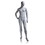 Econoco UBM-3 Male Mannequin - Oval Head, Right Hand on Hip, Left Leg Slightly Bent, Natural Foundry Finish, Price/Each