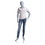 Econoco UBM-4 Male Mannequin - Oval Head, Left Hand on Hip, Right Leg Forward, Natural Foundry Finish, Price/Each