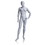 Econoco UBM-4 Male Mannequin - Oval Head, Left Hand on Hip, Right Leg Forward, Natural Foundry Finish, Price/Each