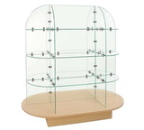 Econoco WDGLOVMP Glass Merchandiser with Oval base, 55