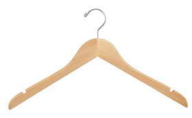 Econoco Wooden Wishbone Blouse Dress Hanger 17 Long