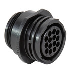 Te Connectivity 206043-3 Circular Connector/Female, 14 Position, Free Hanging Mount, Straight Angle, Threaded