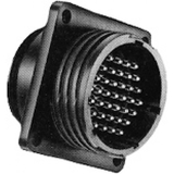 Te Connectivity 206061-1 Circular Connector/Male, 4 Position, Panel Mount, Flange With Mounting Holes, Straight Angle, Threaded