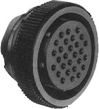 Te Connectivity 206126-1 Circular Connector/Female, 28 Position, Free Hanging Mount, Straight Angle, Threaded