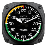 Trintec Industries 2061 WALL CLOCK/6 inch instrument style, modern airspeed indicator