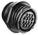 TE Connectivity 2064302 CIRCULAR CONNECTOR/4 position, female, shell size 11, free hanging mount, UL 94 V-0 flammability rating, thermoplastic material