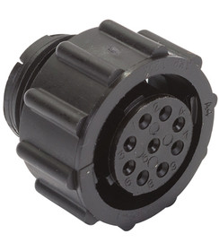 TE Connectivity 206485-1 Free Hanging Circular Socket Connector , Shell Size 11, 9 Postion, Free Hanging