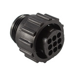 TE Connectivity 2067081 CIRCULAR CONNECTOR/9 position, female, shell size 13, free hanging mount, UL 94 V-0 flammability rating, thermoplastic material
