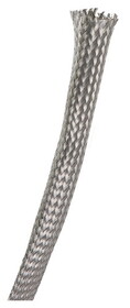 Alpha Wire 2138-SILVER Oval Braid, 11/64 in, Tinned Copper