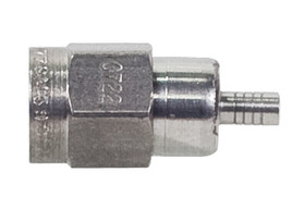 TE Connectivity 2255323 Sma Connector/Male, Plug, Dual Crimp, 50 Ohms, Straight, Stainless Steel. For Use With Rg-142, Rg-142A, Rg-142B, Rg-400.