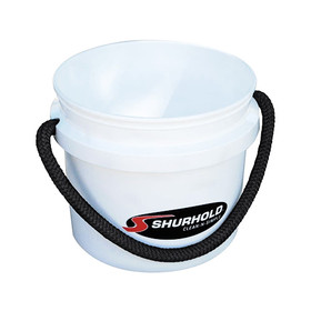 Shurhold 2431 Rope Handle Bucket, 3.5 Gallon, White