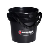 Shurhold 2432 Rope Handle Bucket, 3.5 Gallon, Black