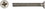 Bild Industries MS24693C32 Phillips Flat Head Screw/Stainless Steel, 6-32, 1, Price/EA