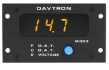 Davtron 303-1 M303 Series Outside Air Temperature And Voltage Indicator , Front Mount