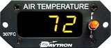 Davtron M307FC Digital Outside Air Temperature Gauge , Celsius/Fahrenheit, Orange LED, Remote Probe