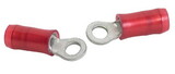 TE Connectivity 320553 Pidg #4 Nylon Ring Terminal , 22 - 18 Awg, Red, 0.218