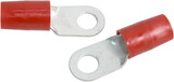 TE Connectivity 324054 Ring Terminal/9.53 Mm Stud/Tab Size, Female, Insulated, Red, Tin Plating, Copper Material, Nylon Insulation. 324 Series