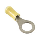 Te Connectivity 35112 Ring Terminal/#8 Stud, Tab Size, Yellow. Pidg Series. For Use With 12-10 Gauge Wire.
