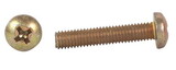 Bild Industries MS35207-263 Phillips Pan Head Screw/Carbon Steel, Cadmium Plated, 10-32, 1/2