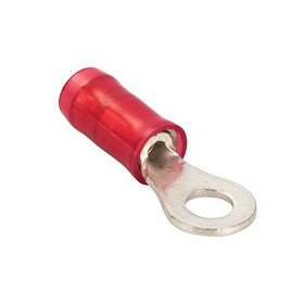 TE Connectivity 36151 Pidg #6 Nylon Ring Terminal , 22 - 16 Awg, Red, 0.281"W, 0.797"L, 0.125" Dia.