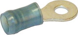 TE Connectivity 36158 Ring Terminal/#6 Stud/Tab Size, Female, Insulated, Blue, Tin Plating, Copper Material, Nylon Insulation, 21.82 Mm In Length