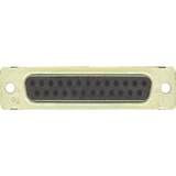 TE Connectivity 5205207-1 D Connector/25 Position, Female, Crimp Termination, 2 Rows, 3 (B) Shell Size, Gold Plating, Wire Mount. Rohs Compliant.