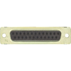 TE Connectivity 5205207-1 D Connector/25 Position, Female, Crimp Termination, 2 Rows, 3 (B) Shell Size, Gold Plating, Wire Mount. Rohs Compliant.