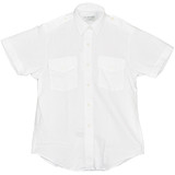Van Heusen 58-473-4 Ladies Aviator Style Shirt/Short Sleeve/White/Size 4
