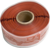 TE Connectivity 608036-1 Silicone Fusion Tape , 1In X 36Ft Roll, Red With Blue Center Stripe