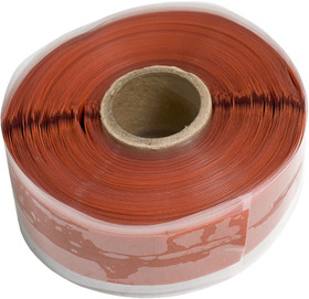 TE Connectivity 608036-1 Silicone Fusion Tape , 1In X 36Ft Roll, Red With Blue Center Stripe