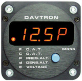 Davtron 655-2 M655 5 Function Indicator Gauge , 2-1/4 Mount, O.A.T. ºC/ºF, Pressure/Density Altitude, Dc Voltage