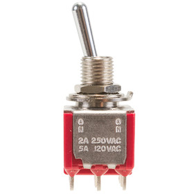 C & K Components 7301SH3ZQE 7000 Series Miniature Toggle Switch , 3Pdt, On-On