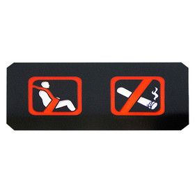PWI 7310004-000 No Smoking/Fasten Seat Belt Graphic, For LED Upgrade