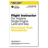 ASA ASA-8081-6DS Practical Test Standards: Flight Instructor For Airplane Single-Engine Land And Sea. Book