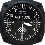 Trintec Industries 9060 Altimeter Instrument Style Wall Clock , 6 Inch, Quartz Movement