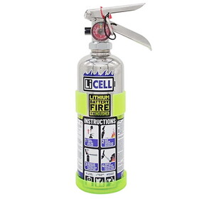 LiCell AH001 Ah Series Handheld Avd Fire Extinguisher | 1 Liter, Stainless Steel, Refillable
