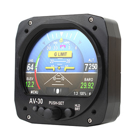 Uavionix UAX-90052-01 AV-30C Multi-Function Display, Certified Digital Precision Attitude and Directional Gyro