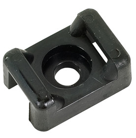 Hellerman Tyton CTM-1-0 Cable Tie Mount/Black, .19 Hole Diameter, .2 Max Tie Width, 7/64 Opening. For Use With 18 Lb-50 Lb Cable Ties.