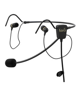 Faro FARO-AIR Air In-Ear Headset/Noise Reduction, Noise Cancelling Electret Mic, 30Db Noise Reduction, Music Input, Dual Volume Control. 3 Year Warranty