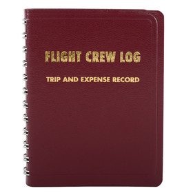 EDMO FCL Flight Crew Logbook , Trip And Expense Record, Maroon