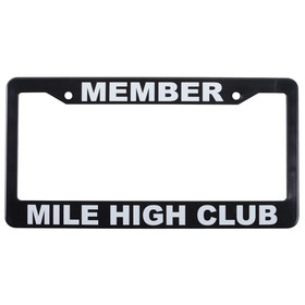 EDMO FRAME-3 License Plate Frame/Member Mile High Club