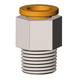 SMC KQ2H07-34NS Kq2 One-Touch Male Connector Fitting | 1/4In, 1/8In Npt Connection Thread