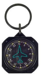 Trintec Industries KC62 Directional Gyro Instrument Style Keychain , 1.5 Inch
