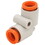 SMC KQ2L07-00A Kq2 One-Touch Union Reducer Elbow Fitting | 1/4In Tubing, No Connection Thread