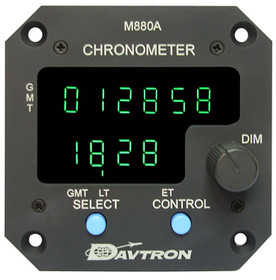 Davtron 880A-S M880A Chronometer , Green A Nvg Display, 3 Ati, 28V