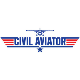 Runway Three-Six Civil Aviator- White, Men's X-Large Civil Aviator T-Shirt / White / Men's X-Large